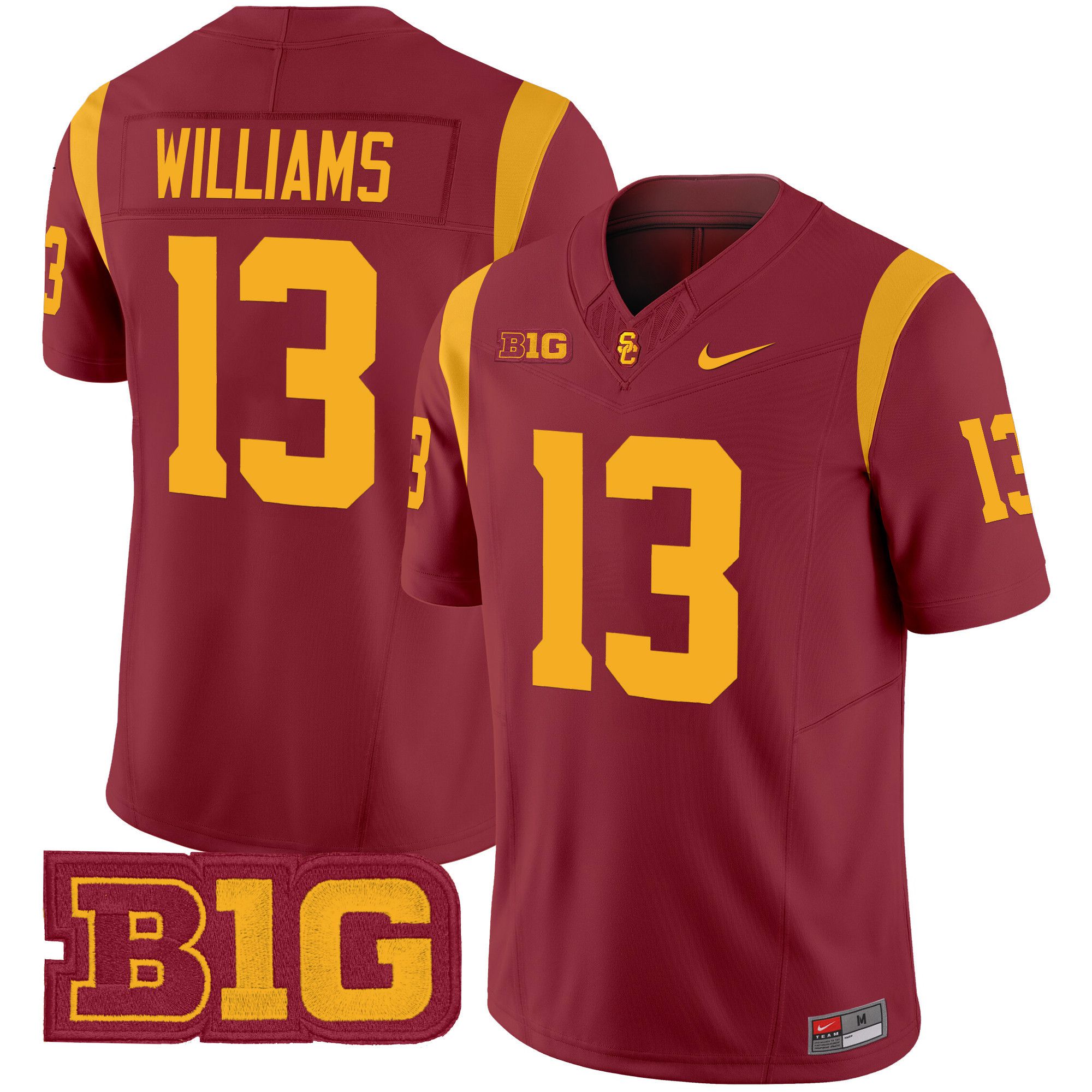 Men USC Trojans #13 Williams Red Nike 2024 Vapor Limited NCAA Jersey style 1->ncaa teams->NCAA Jersey